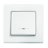 Выключатель одноклавишный с подсветкой Linnera Viko by Panasonic. Белый