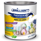 Эмаль акриловая глянцевая Aqua Lux Lucios чисто-белый 2.5л