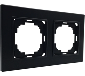 Рамка ALEGRA NILSON 2 местная черная