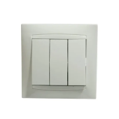 Тройной выключатель 9206-03 10 A 230 В Белый Elmos