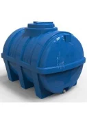Емкость 350 л горизонтальная, овальная (синяя) + штуцер Ø1/2" 110x77x80 см (0,68 м³)