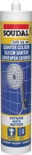 Силиконовый герметик SANITAR 280ml, прозрачный, SOUDAL 
