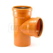 Тройник ПВХ D.110 x 110 / 90° (наружный) *ПП SN2 (оранжевый) UNIPLAST
