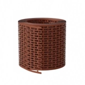 Решетка для свеса Eurovent 100мм x 5м, RAL 8004