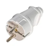 Вилка с зазамлением прямая  2P+E  F999 FAR