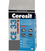 Затирка цементная для швов Ceresit CE33 №16 Графит - 5 кг