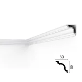 Плинтус потолочный  LX-40, 30х30х2000 мм, экструдированный полистирол