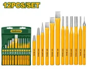 Набор из 12 шт. холодных зубил и ударных долот; Jadever