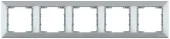 Рамка 5 постовая серая CANDELA Mutlusan