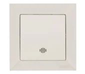 Выключатель 1P+LED 10A с подсветкой белый CANDELA Mutlusan