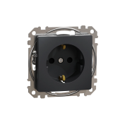 Унитарная розетка Sedna 16 A 250 В Антрацит Schneider-Electric