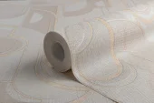 Виниловые обои горячего тиснения LS Лион ТФШ 2-1432 бежевый 10,05 x 1,06 м