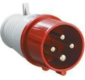 Вилка 014 3Р+РЕ 16А 380В IP44 MegaWatt