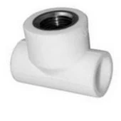 Тройник ППР переходной d32х3/4'Вх32 белый. EMIRPLAST