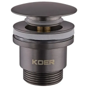 Донный клапан нажимной для раковины KOER PW-01-07