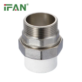 Муфта комбинированная разъемная BP-02 Ø20мм*1/2" мама; IFAN