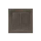 Двойной выключатель Rosa 10 A 220 - 240 В Графитовый Elmos