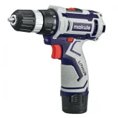 Дрель-шуруповерт на аккумуляторе 12V, 0-450/0-1450 об/мин, 10 мм, 23Nm, Makute