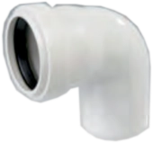 Отвод внутренней канализации ПВХ (PVC) Ø200мм, 87° белый, Yilbor, Турция