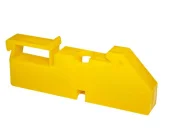 Изолятор на DIN рейку желтый TDM