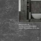 Стеновая панель SPC Black Marble F34144-3 2800×960×4 мм