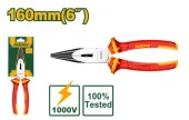 Длинногубцы комбинированные с диэлектрическими рукоятками 160мм 1000V; Jadever