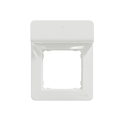 Рамка декоративная с держателем для телефона, пластик, белый, серия SEDNA NEW Одинарная Schneider Electric