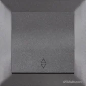 Выключатель 1P 10A проходной антрацит CANDELA Mutlusan