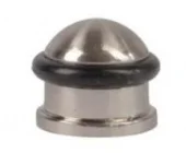 Стопор дверной напольный 30x28мм винтового крепления, матовый никель 30*28мм