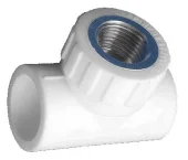 Тройник ППР переходной d32х1"Вх32 белый. MPN