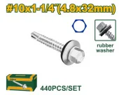 Саморез с шестигранной головкой и резиновой шайбой 4.8*32 (440) JDXS4533 Jadever