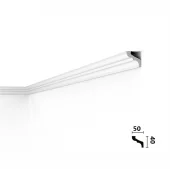 Плинтус потолочный  LX-52, 50х40х2000 мм, экструдированный полистирол