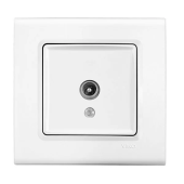 Розетка ТВ проходная Linnera Viko by Panasonic. Белый