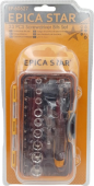 Отвертка + набор насадок + удлинитель, 23 ед, EP-60627, Epica Star