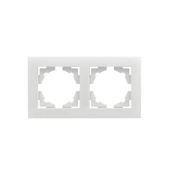 Рамка 2-я Белый Вертикальная / Горизонтальная Elmos