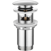 Донний клапан для раковини Koer PW-07-01 1 1/4» з переливом автоматичний СLICK-СLACK