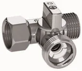 Кран шаровой тройник 1/2'Н х 3/4'Н х 1/2'В. ARCO. Mini TEE