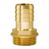 Латунный адаптер с держателем шланга M - 1/2"x6