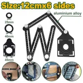 Регулируемая шестисекционная складная линейка  Jadever