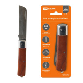 Нож электрика НЭ-01, 205 мм, деревянная рукоятка, TDM