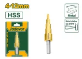 Сверло конусное ступенчатое для металла Ø4-12мм; Jadever