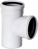 Тройник для наружной канализации 87° 110/75, Yilbor