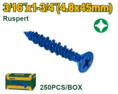 Саморез с покрытием Ruspert, GIPS-CARTON 4.8*45мм (250шт) JDXSQ912  Jadever