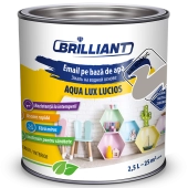 Эмаль акриловая глянцевая Aqua Lux Lucios северный серый 2.5л BRILLIANT