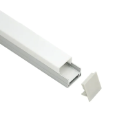 Алюминиевый профиль с крышкой HL-BAPL011 2000 x 19.6 x 20 мм Elmos