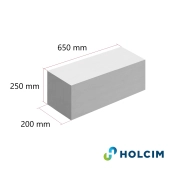 Газоблок / Blocuri din BCA D400 650*250*200 (Holcim)