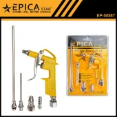 Продувочный пистолет + комплект насадок для компрессора EP-50587, Epica Star