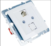 Компьютерная розетка  RJ45 TOURAN  NILSON белая