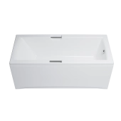 Ванна акриловая прямоугольная ALEXA 160*75 см, Комплект (каркас+сифон+экран AURA 160), белый