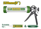 Пистолет для заделки швов, туба, алюминий, 230мм; Jadever